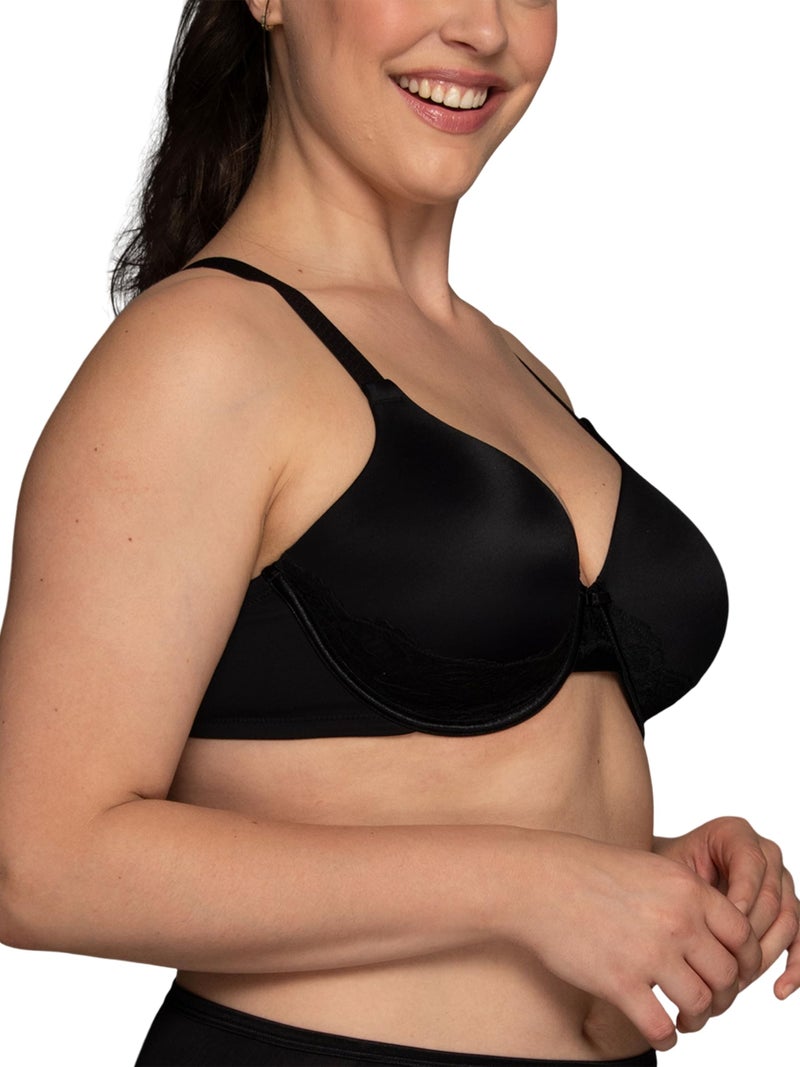 Vanity Fair Women's Beauty Back Full Coverage Underwire Bra,Midnight Black,38D - Image 1